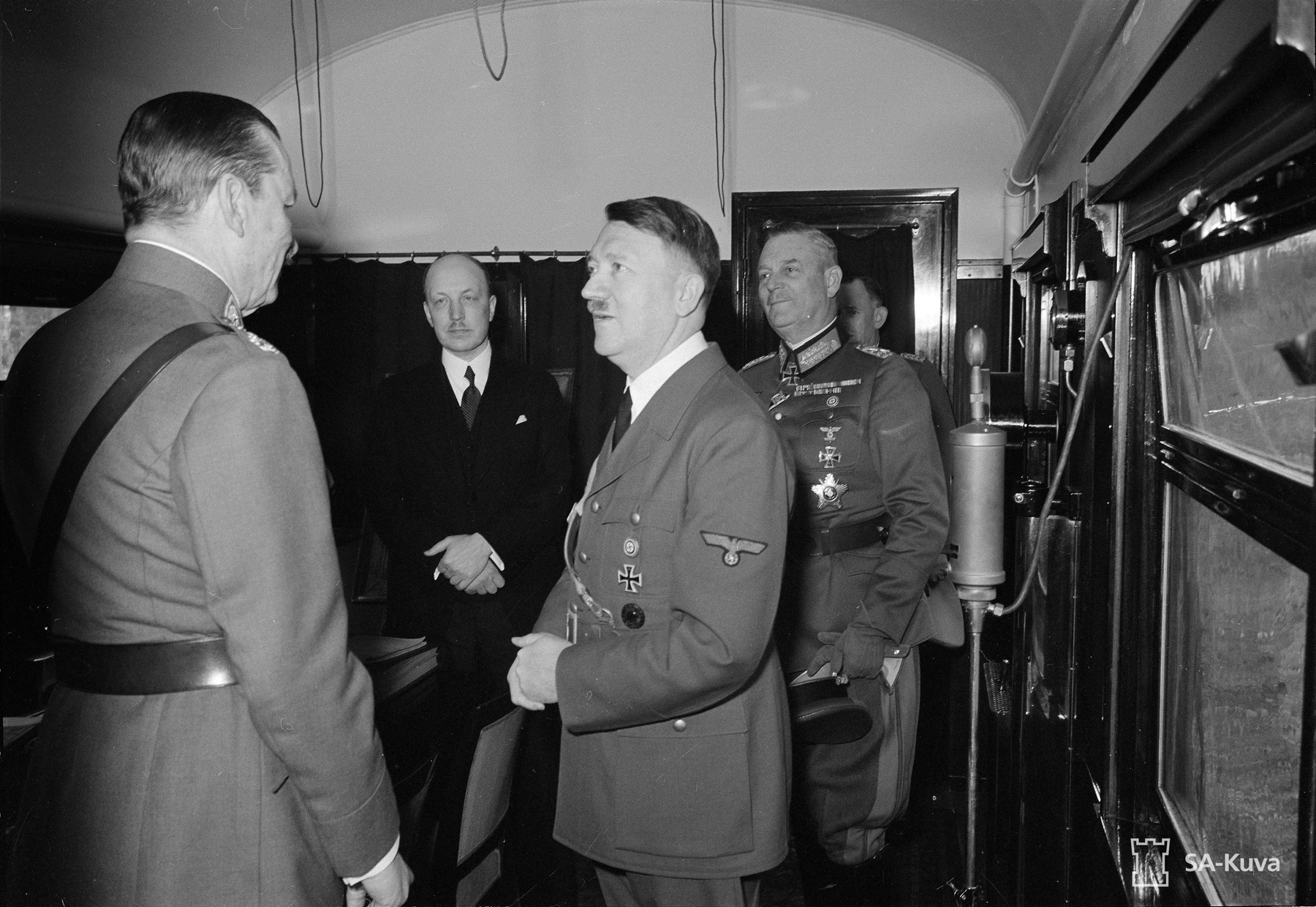 Adolf Hitler in Mannerheim's train